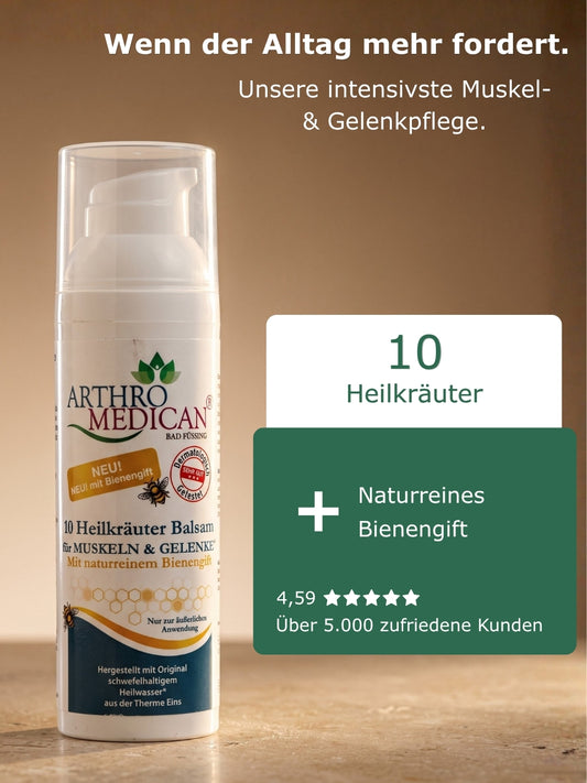 Intensiv: 10-Heilkräuter-Balsam mit Bienengift