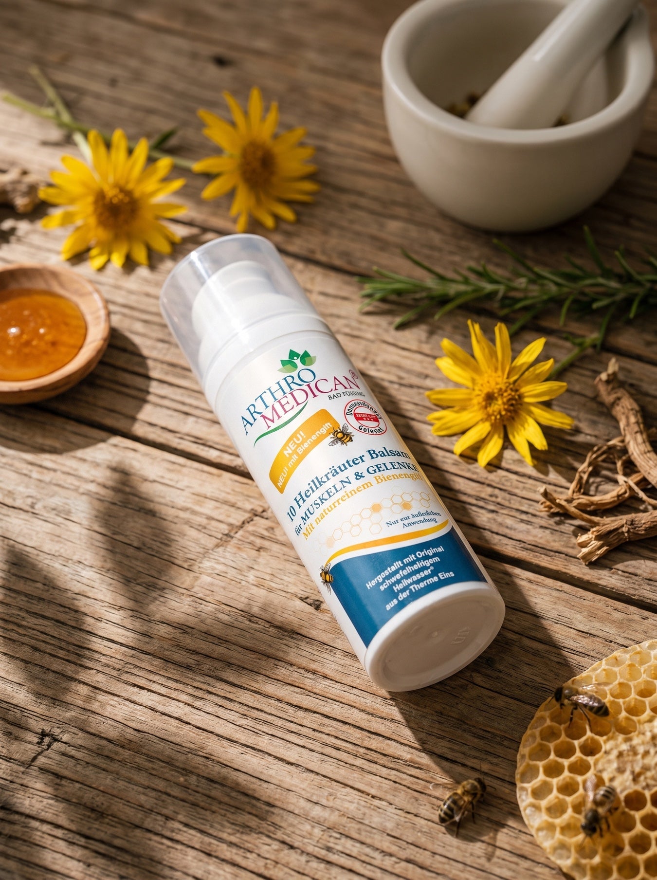 Intensiv: 10-Heilkräuter-Balsam mit Bienengift
